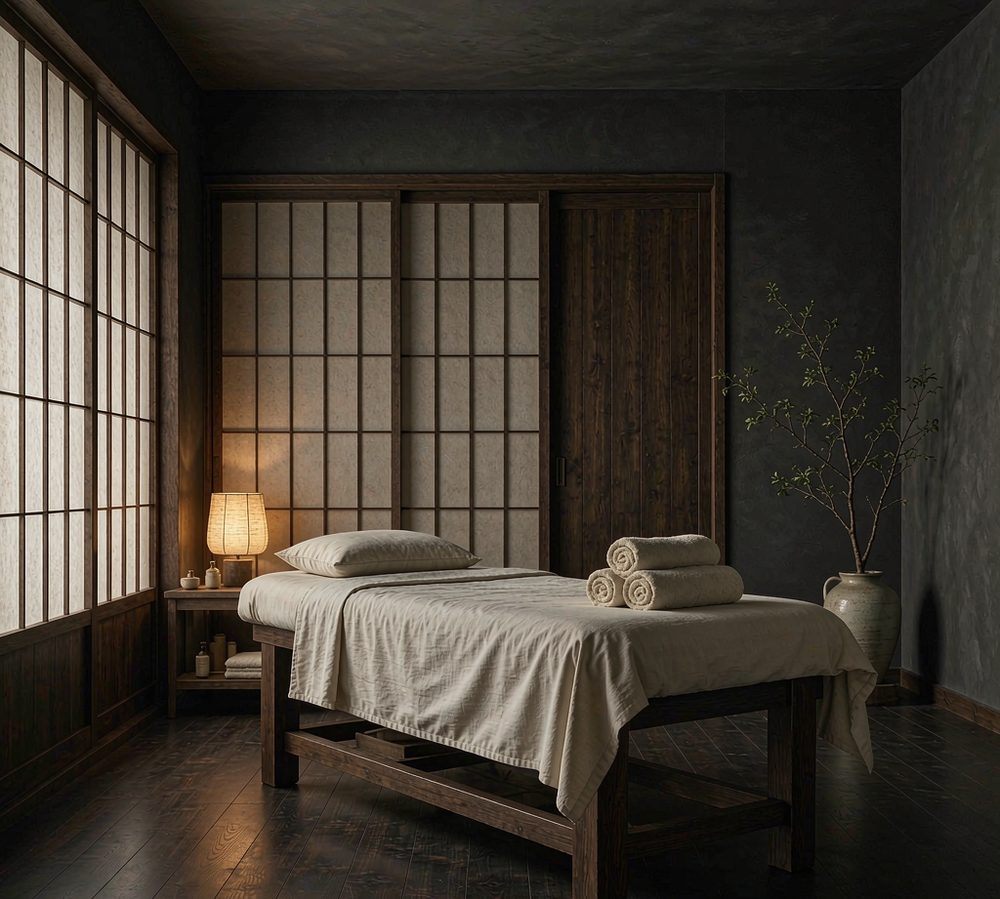 Private treatment suite with warm lighting at Soma Massage Port Orchard
